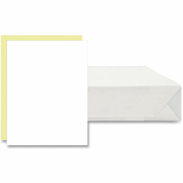 ICONEX Carbonless Paper - Letter - 8 1/2" x 11" - White, Canary - 5000 / Carton