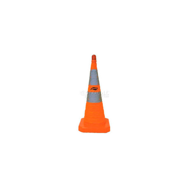 Aervoe1191 28""H Collapsible Safety Cone W/LED Beacon