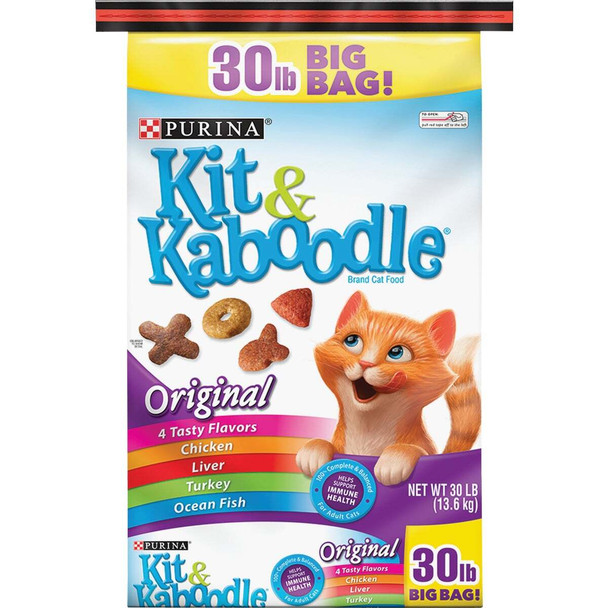 Kit & Kaboodle 30# K&k Cat Food 178029
