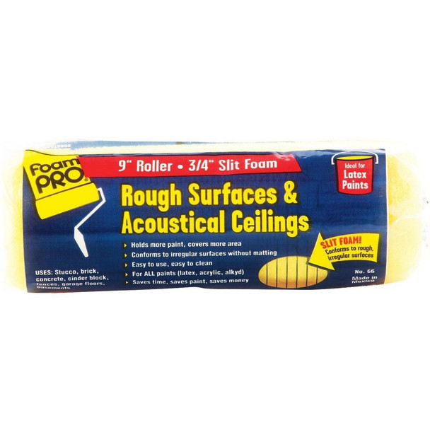 66 FoamPro 9 In. x 3/4 In. Slit Foam Roller Cover