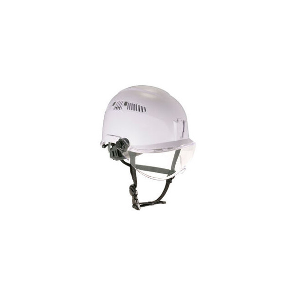 Ergodyne Skullerz 8975V Class C Safety Helmet with Visor Kit Anti-Fog Clear Lens