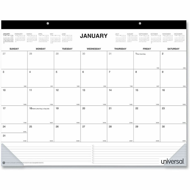 Universal  Desk Pad Calendar