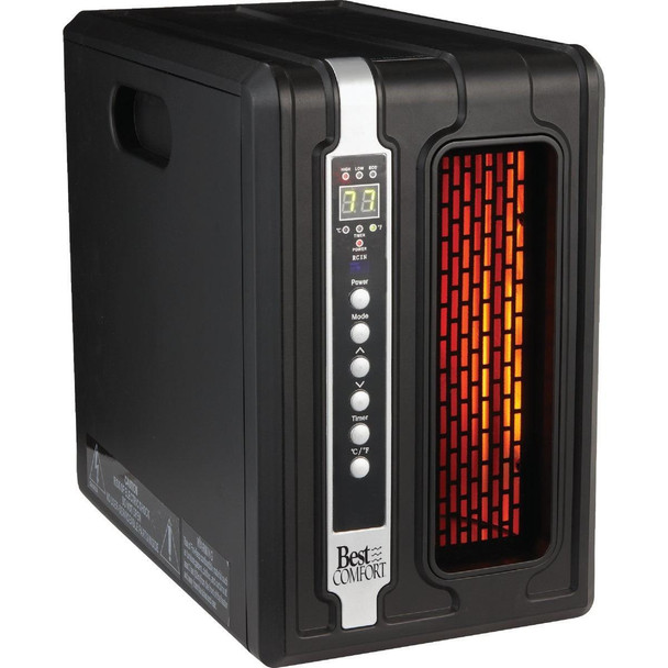 GD9215BD1 Best Comfort 1500W 120V Quartz Heater with Remote