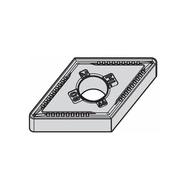 Widia Diamond Turning Insert, Diamond, 4, DNMG, 2, Carbide 4170484 Pack of 10