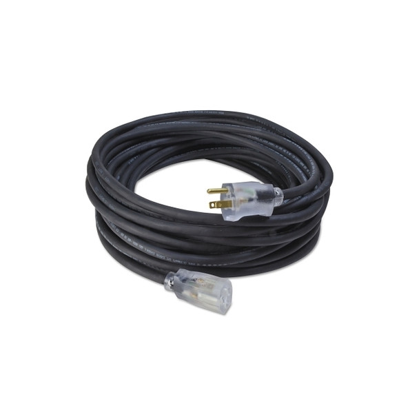 RoyalFlex UL Extension Cord, 100 ft, 1 Outlet, Black Pack of 4