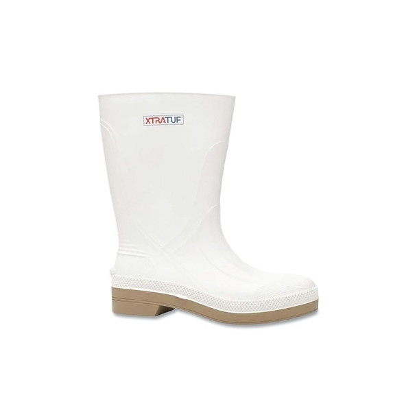Shrimp Boots, 11 in H, Size 13, Rubber, White