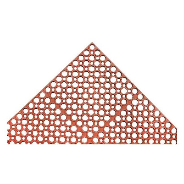 Interlocking Drainage Mat, 7/8 in Thickness, Nitrile Rubber, Red
