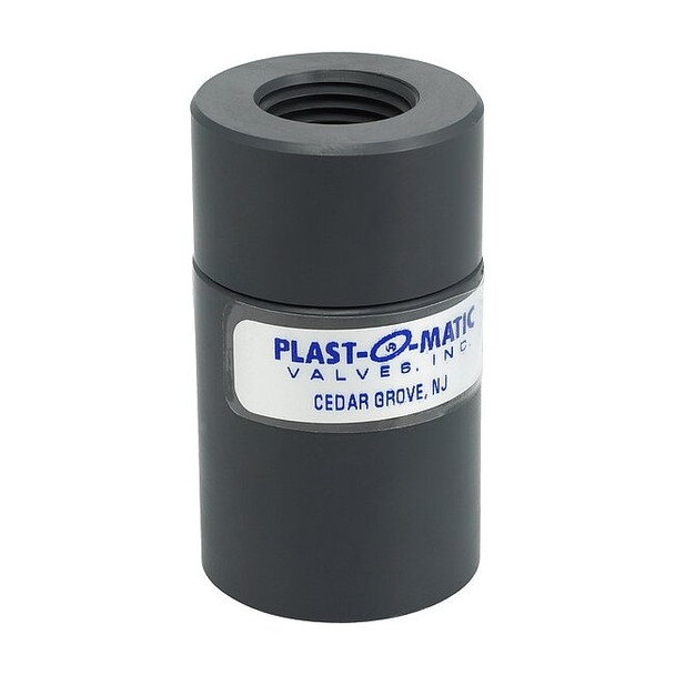 Plast-O-Matic Flow Control Valve,1/2In FNPT,PVC,1/4gpm FC050EP-000-1/4-PV