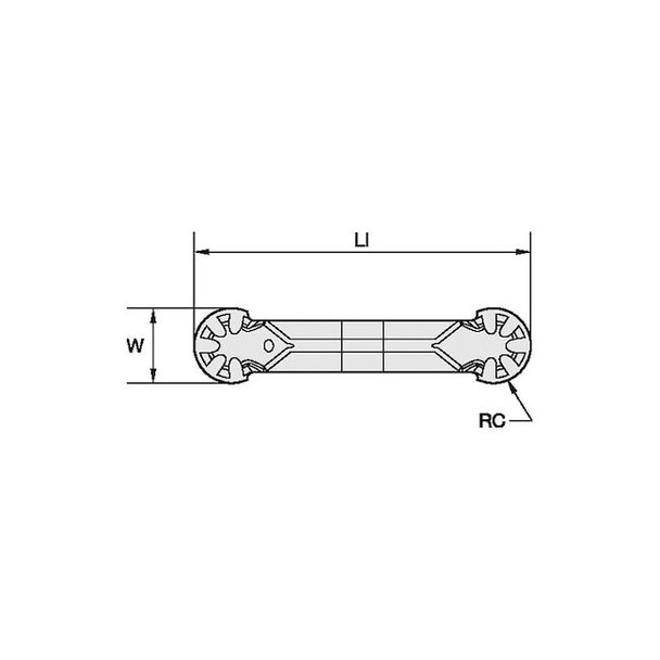 Widia Grooving/Parting Insert,WMT-P-PC,Carbide 4170170 Pack of 5