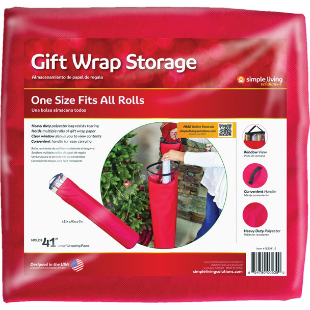 Simple Living Solutions Premium Gift Wrap Storage Tube 182041-S