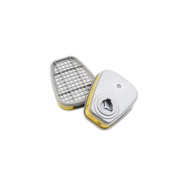 6003 Respirator Cartridge for Certain Organic Vapors and Acid Gases, 2/Pack 6003