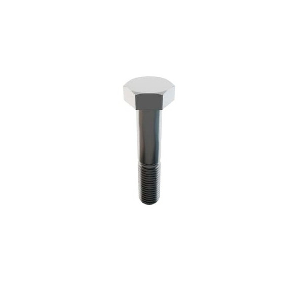 18-8, 1"-8 Hex Head Cap Screw, Plain Stainless Steel, 5 in L