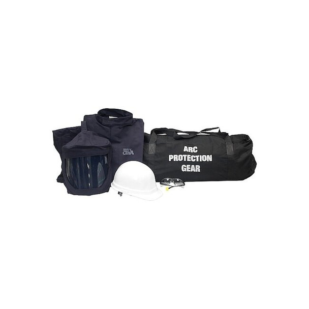 Chicago Protective Apparel Arc Flash Jacket and Pant Kit,Navy,2XL AG32-JP-2XL-NG