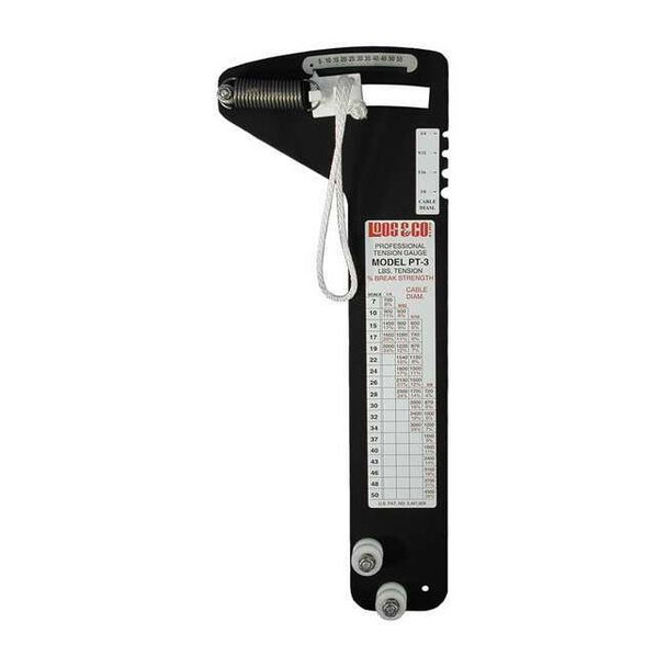 Locoloc Wire Rope Tension Gauge,550 to 4,500 lb PT-3