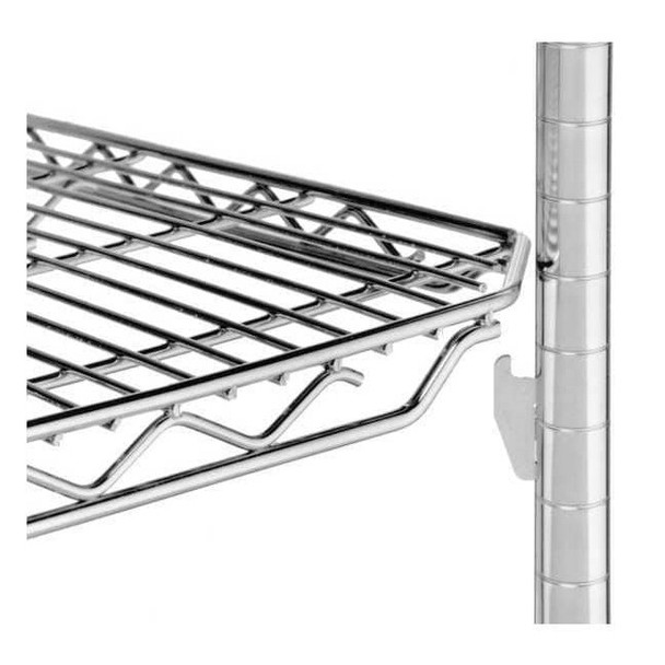 Metro Wire ShlfPst,74 1/2 x1 in,Quick Slot,PK4 74PQ-4