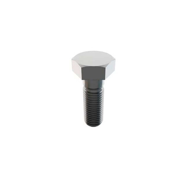 18-8, 1"-8 Hex Head Cap Screw, Plain Stainless Steel, 3 in L