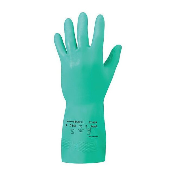Ansell 13" Chemical Resistant Gloves, Nitrile, 11, 1 PR 37-676 Pack of 12