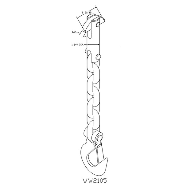 Pulling Chain for Super-Single WW2105