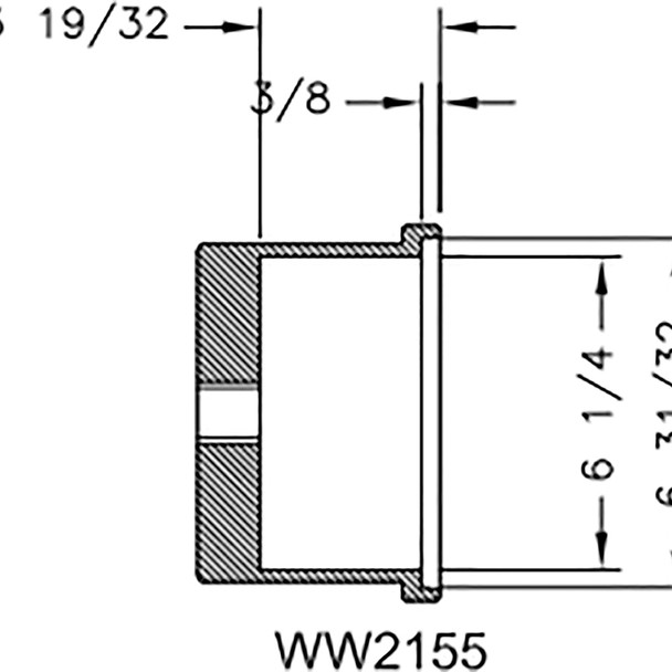 Hub socket for Twist-On Hub Caps WW2155