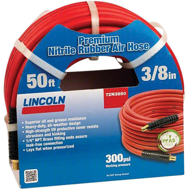50FT 3/8” Nitrile Rubber Air Hose 72N3850