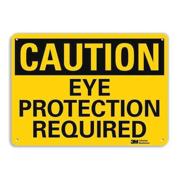 Lyle Plastic Caution Sign,4 Holes,10"x7", U4-1283-NP_10X7 U4-1283-NP_10X7