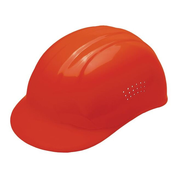Bump Cap, Front Brim, Polyethylene, Pinlock Suspension, Hi-Visibility Orange