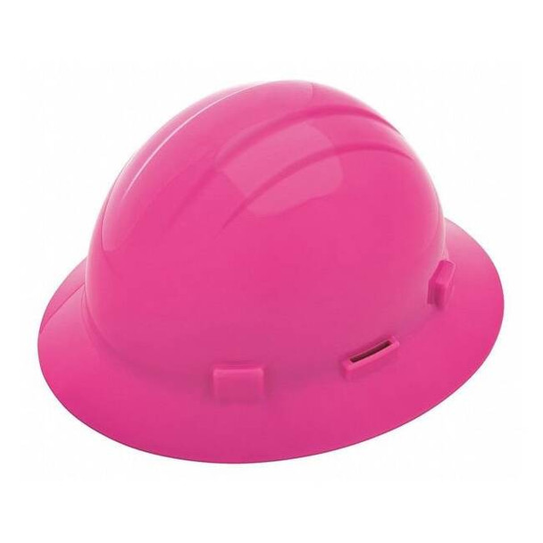 Hard Hat, Americana, Polyethylene, 4 Point Pinlock, Type 1, Class E, Hi-Vis Pink