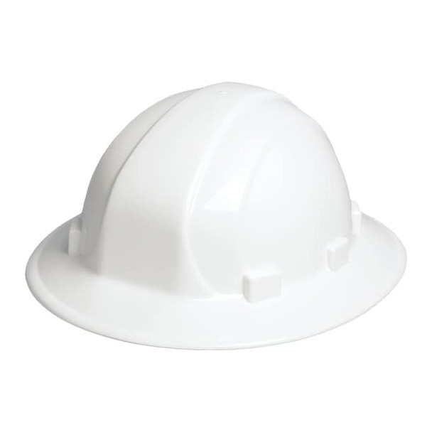 Hard Hat, Omega II, Polyethylene, 6 Point Ratchet, Type 1, Class E, White
