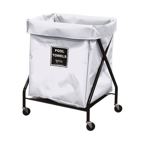 Royal Basket Trucks Pool Towel X-Frame, 8 bu, white vinyl G08-WWX-XPA-3ONN