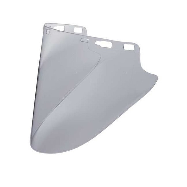 Faceshield Visor, Clear Visor, 10 in Height, Anti-Scratch Lens, clear
