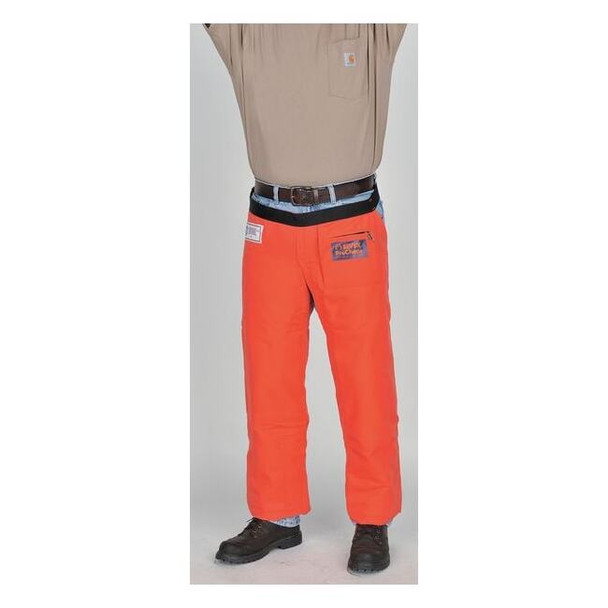 Deltaplus Chainsaw Chaps, Orange, Nylon, 36 in Length WELJE90236