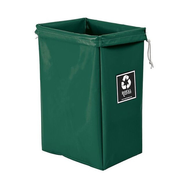 Royal Basket Trucks vinyl Enviro Hamper Bag Green G00-EEX-EBN