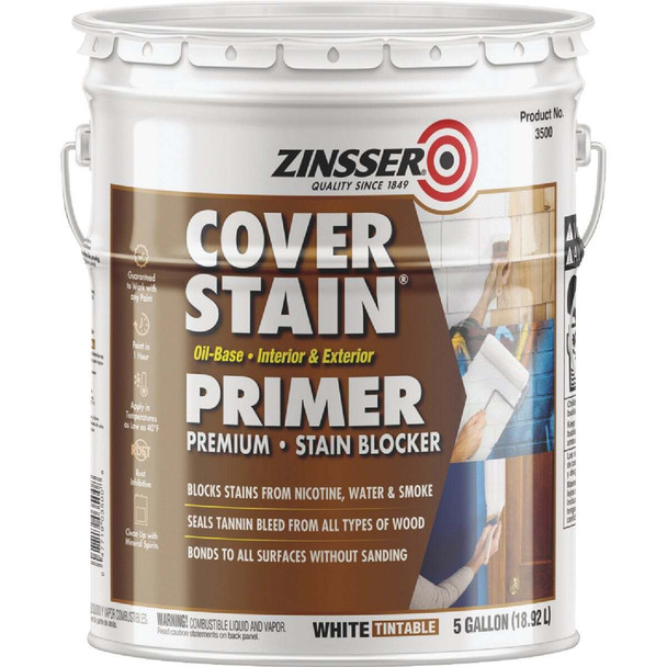 Cover-Stain Alkyd Wht Stnblk Primer 3500