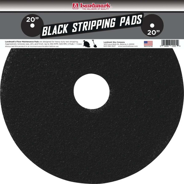 Lundmark 20 In. Thick Line Black Stripping Pad (5-Pack) TKL20B
