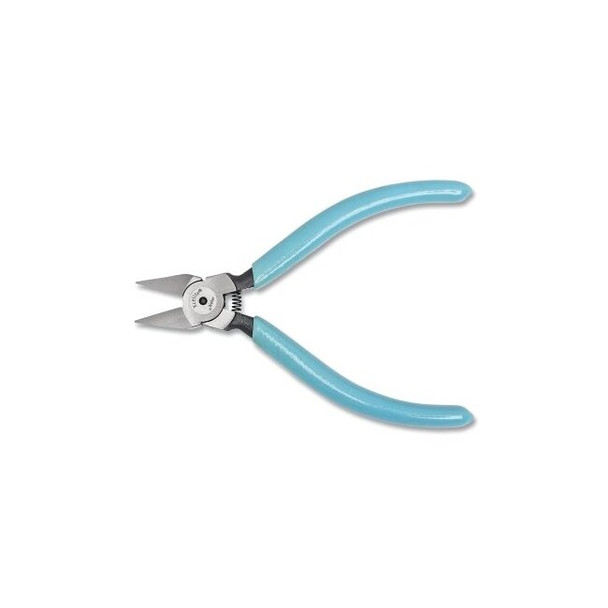 Shear Cutting Plier, 5 in, Diagonal, Tapered Relieved Head, Flush