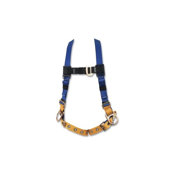 LiteFit™ Full Body Harness, Back/Hip D-Rings, Medium/Large, Slotted Pass-Thru/Tongue Buckle