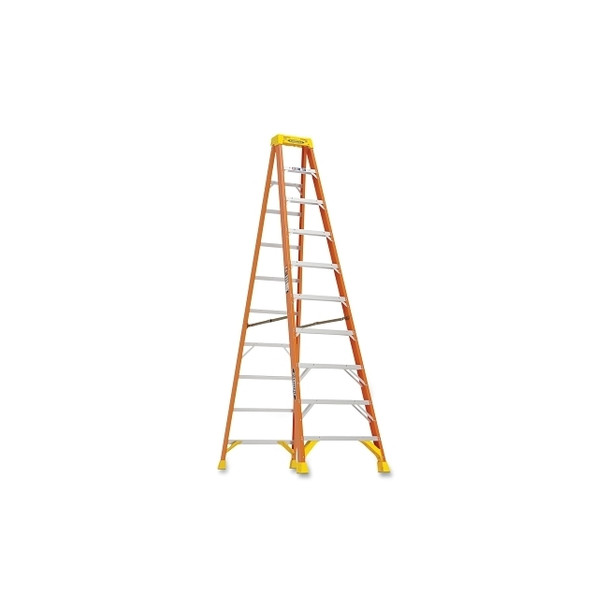 Fiberglass Stepladder, IA, 6210, 10 ft L, 30.36 in W, 300 lb Load Capacity