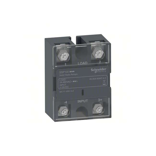 Schneider Electric Solid State Relay,5-24V DC,50 Hz,1 A SSP1A190BDE