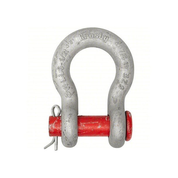Crosby Anchor Shackle,2,000 lb,Carbon Steel 1018053