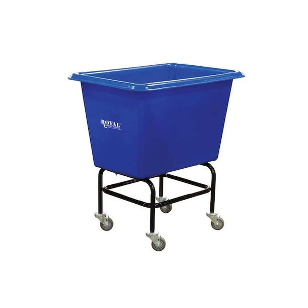 Royal Basket Trucks Elevated Poly Truck,6 Bushel,600 lb,Blue G06-BLX-EPA-3UNN