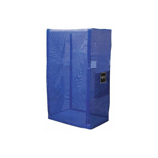 Royal Basket Trucks PVC Cart Cover,32 In. 2 Shelf,Blue Mesh G32-BBX-L2N