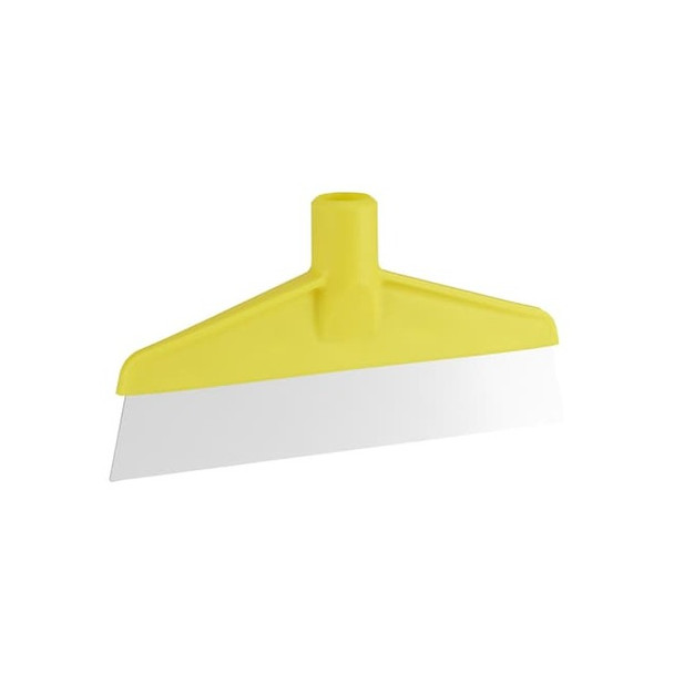 Vikan Table and Floor Scraper,Yellow,SS,Solid 29086
