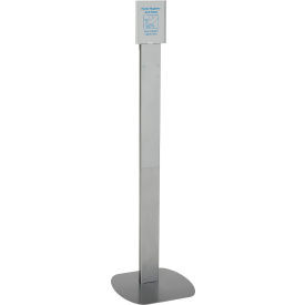 Global Industrial No Touch Floor Stand for Global Hand Soap/Sanitizer Dispensers