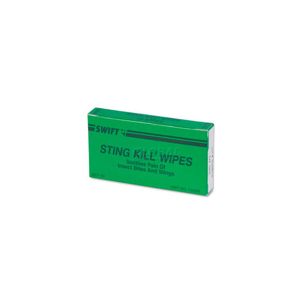 PhysiciansCare 51002 First Aid Sting Relief Pads Box of 10