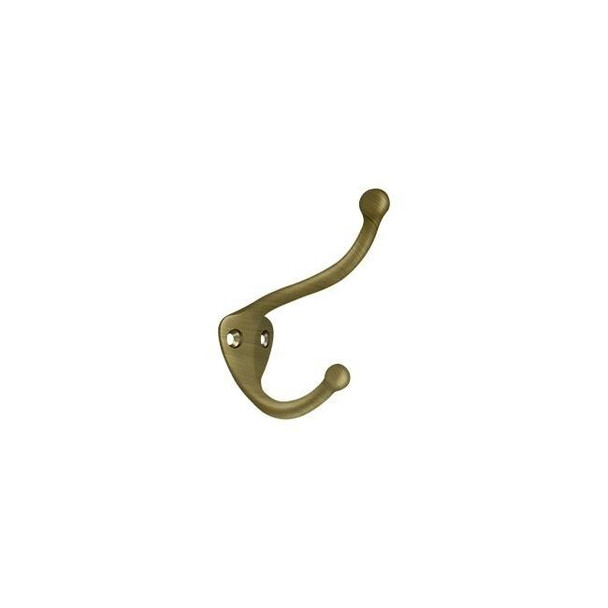 Deltana Coat & Hat Hook Antique Brass CAHH3U5