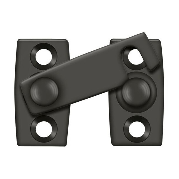 Deltana Shutter Bar/Door Latch 5/8" Bright Brass By Oil Rubbed Bronze SB3058U10B