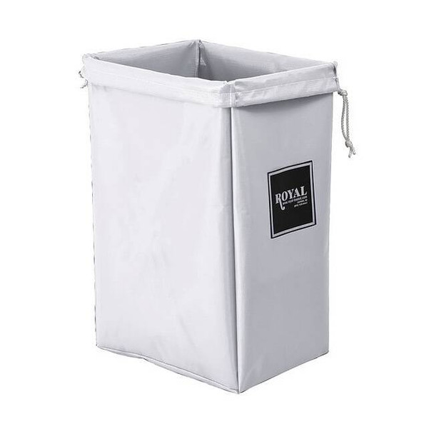 Royal Basket Trucks Open Top, Vinyl, Hamper Bag, White G00-WWX-HBN