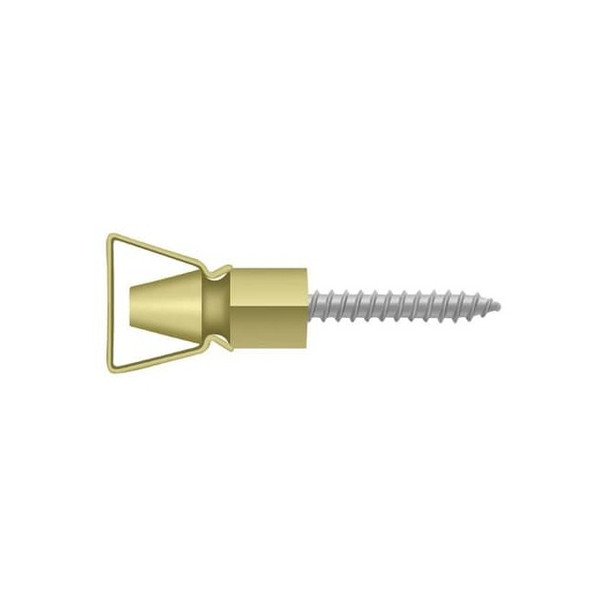 Deltana Shutter Door Holder, 1-1/4" Bright Brass SDH101U3 Pack of 2