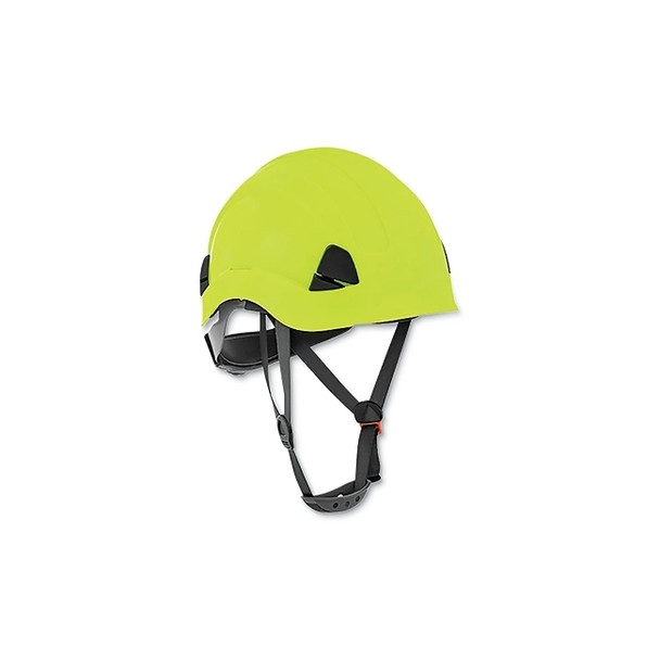 CH-300 Climbing Style Non-Vented Hard Hat, 6 pt Rapid Dial, Hi-Vis Green