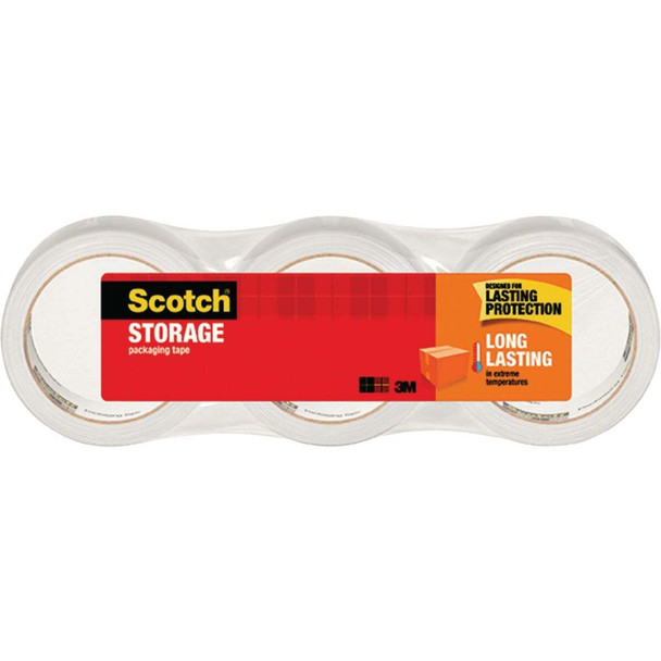Scotch 1.88 In. x 54.6 Yd. Long Lasting Storage Packaging Tape (3-Pack) 3650-3